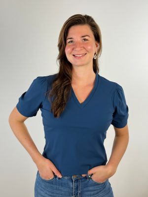 Travelstof shirt Diede deep sea