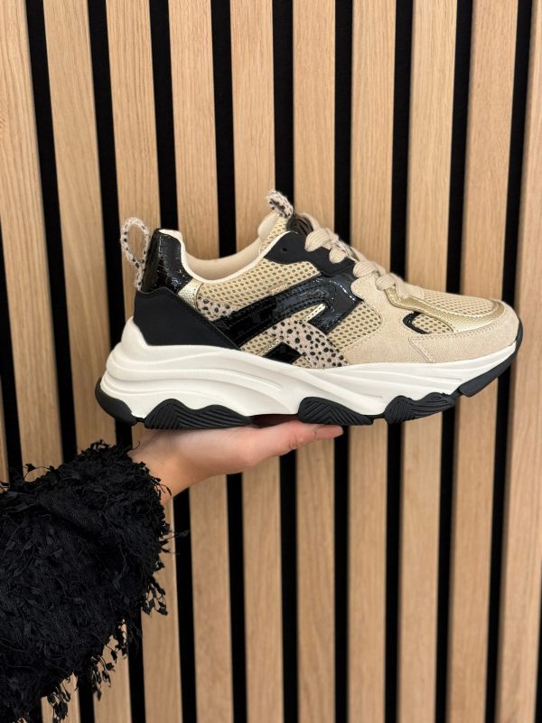 Sneakers Gigi beige with combination