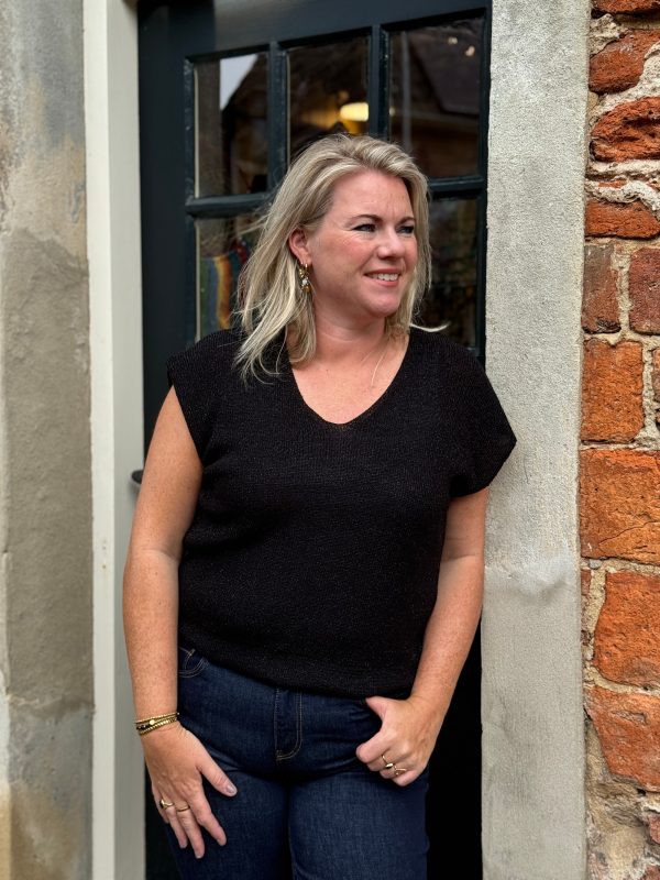 Top Merle zwart