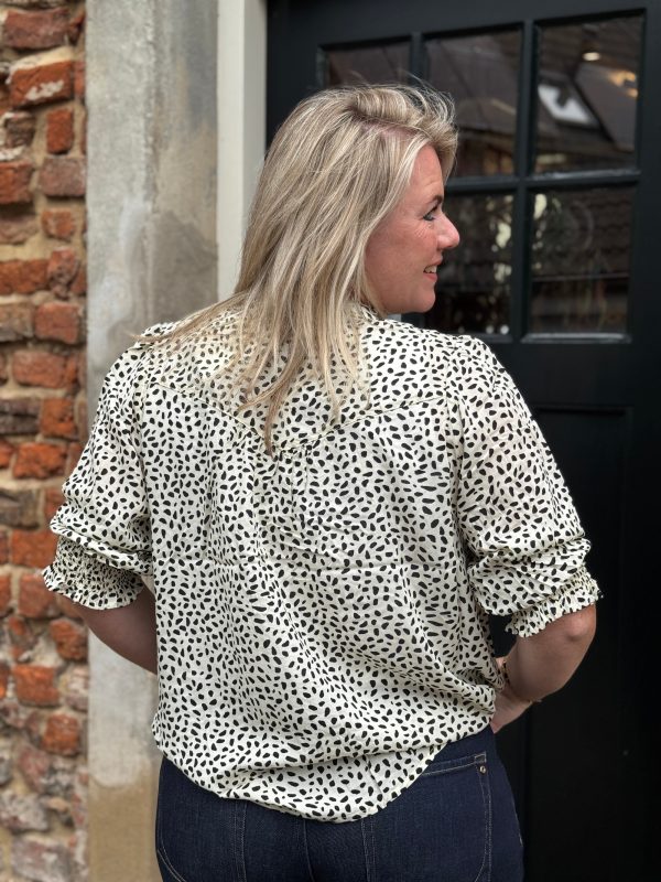 Blouse Megan cloud-dancer - Afbeelding 5