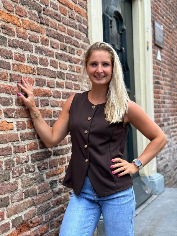 Gilet Julia choco - Afbeelding 6