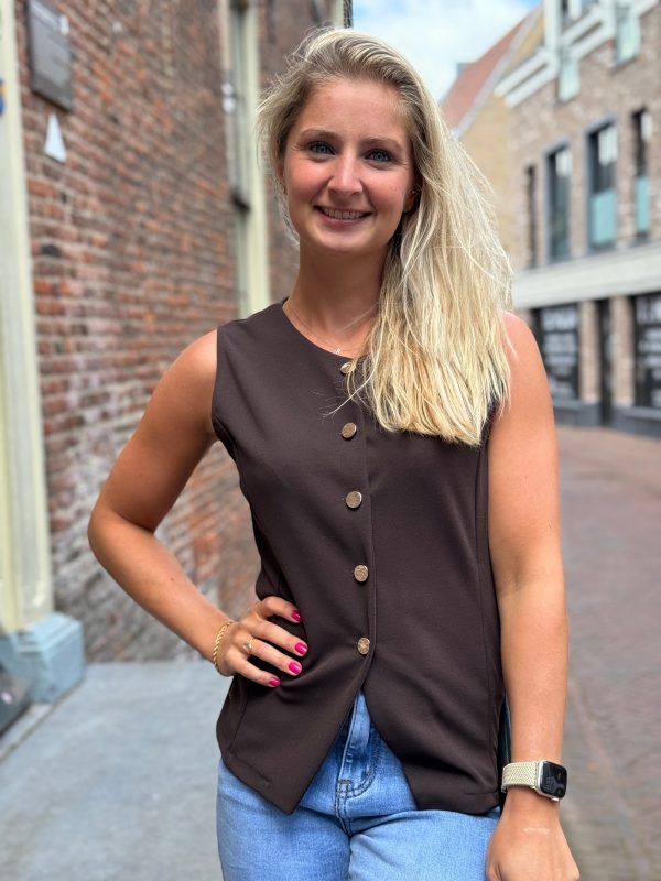 Gilet Julia choco - Afbeelding 9