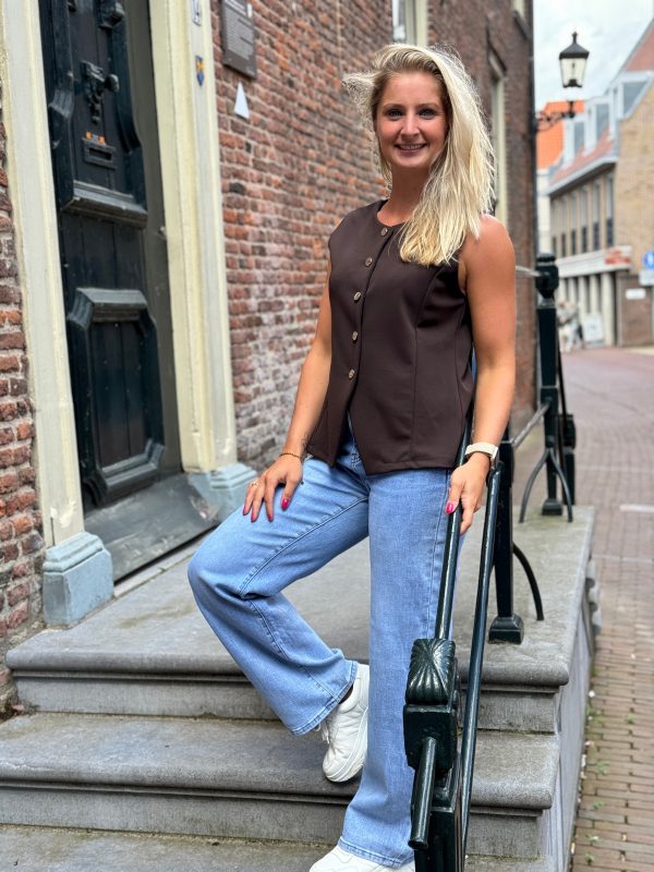 Gilet Julia choco - Afbeelding 2