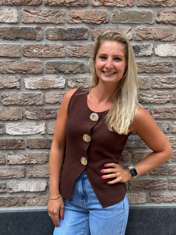Gilet Judith choco - Afbeelding 4