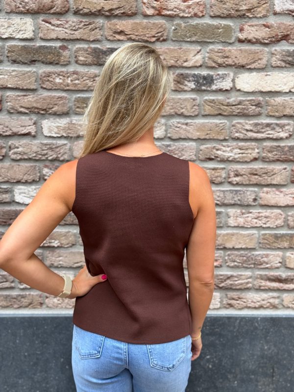 Gilet Judith choco - Afbeelding 6