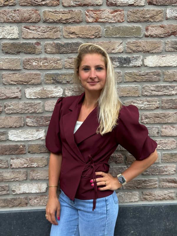 Blazerjasje Mae bordeaux - Afbeelding 5
