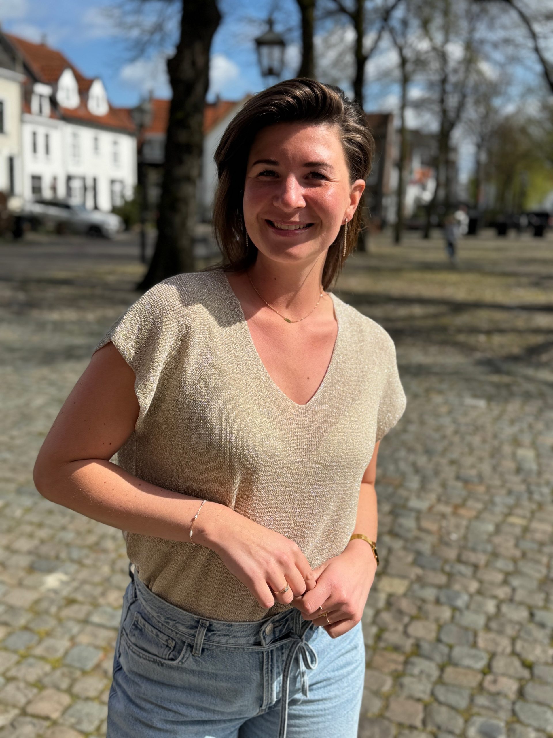 Topje Manouk beige - Afbeelding 2