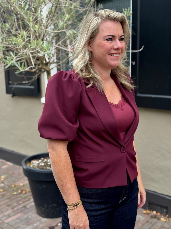 Blazer Samantha bordeaux