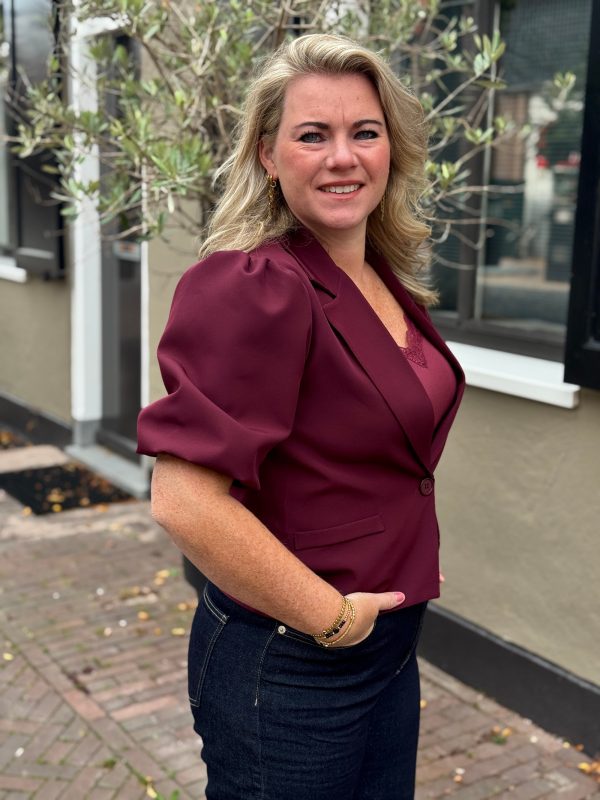 Blazer Samantha bordeaux - Afbeelding 2