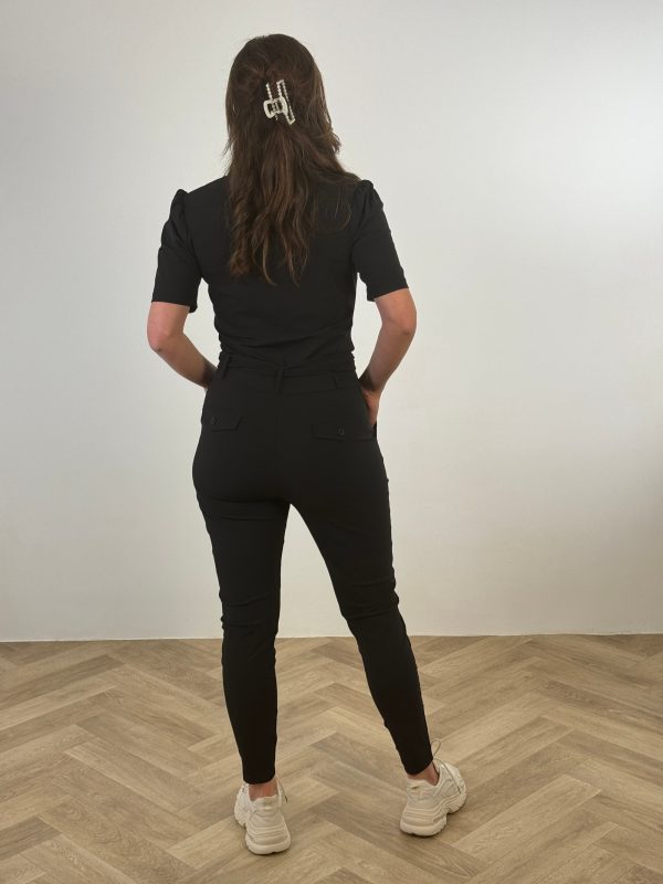 Travelstof jumpsuit Marit black - Afbeelding 6