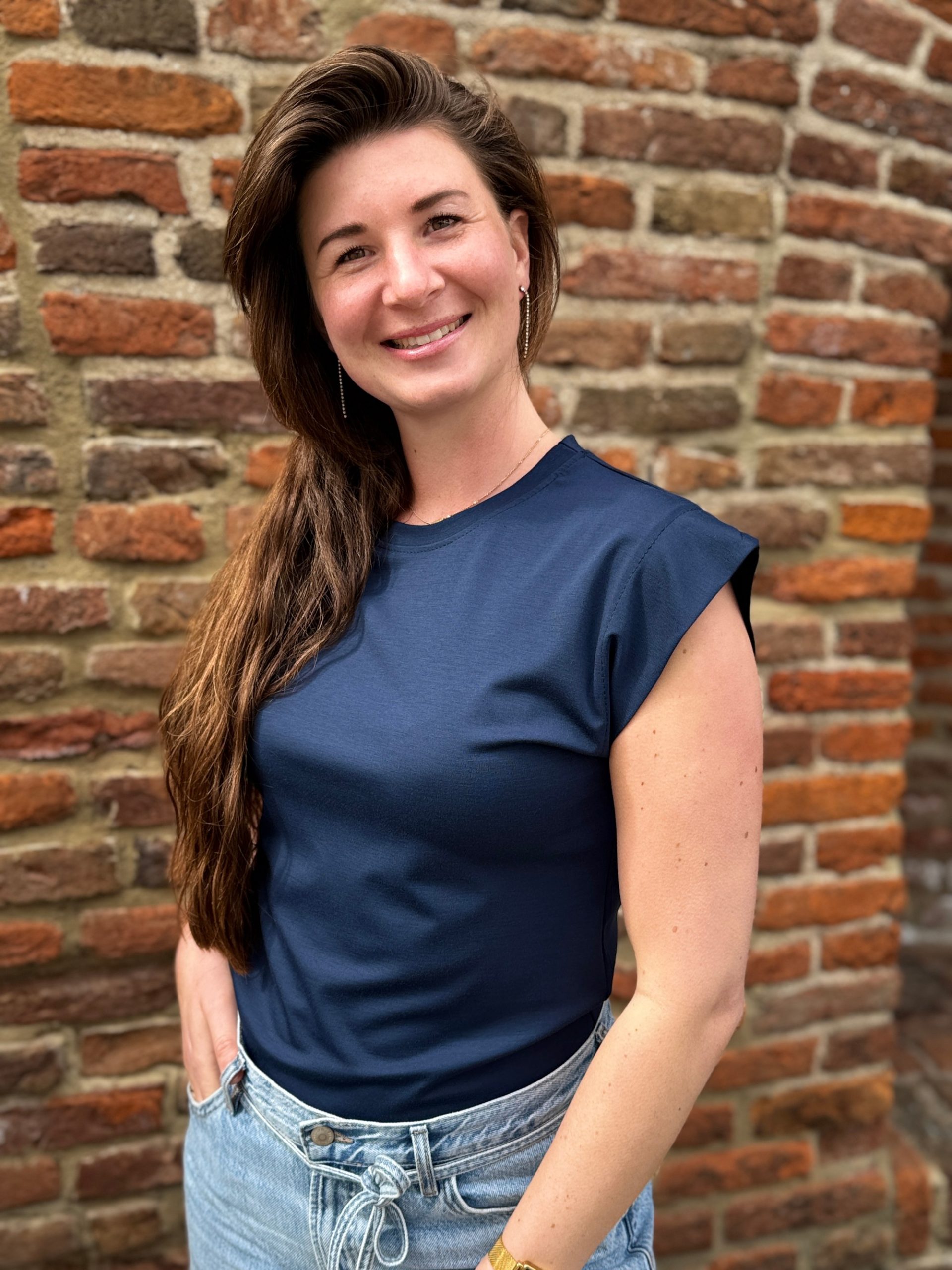 Topje Romee navy - Afbeelding 2