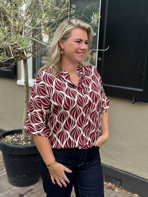 Blouse Esmee bordeaux