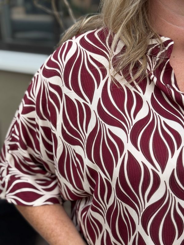 Blouse Esmee bordeaux - Afbeelding 4
