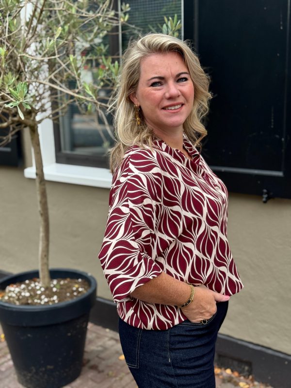 Blouse Esmee bordeaux - Afbeelding 7