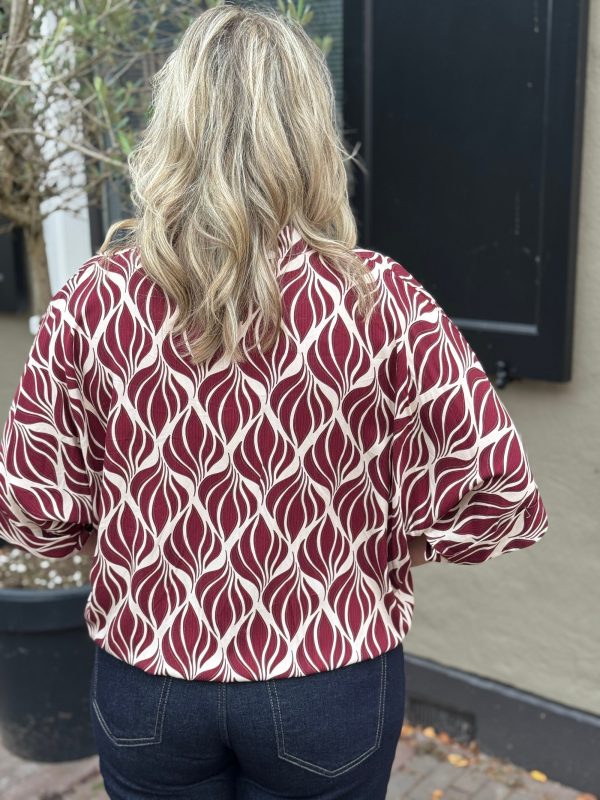 Blouse Esmee bordeaux - Afbeelding 6