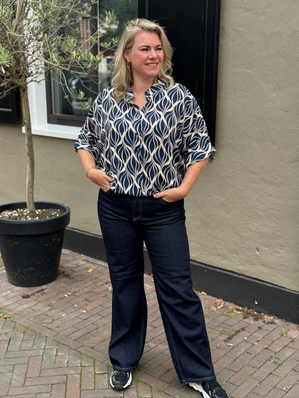 Blouse Esmee navy - Afbeelding 2