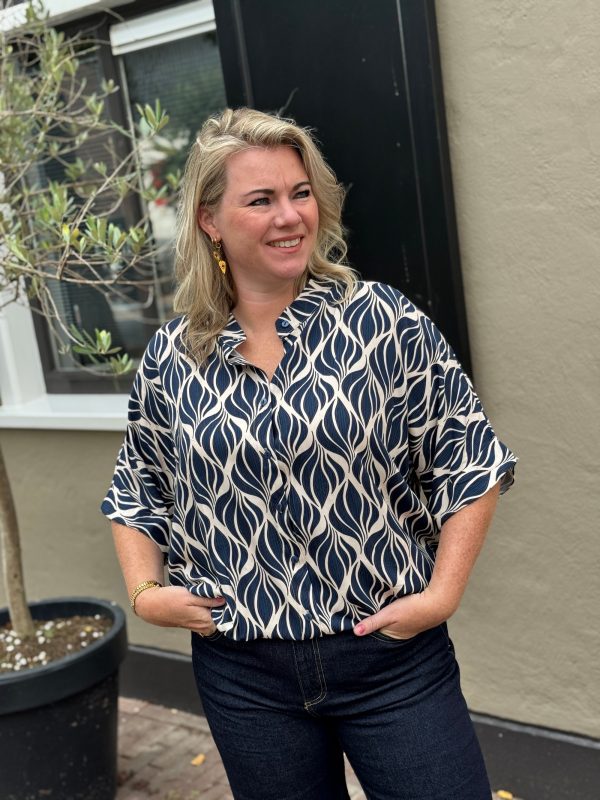 Blouse Esmee navy - Afbeelding 3