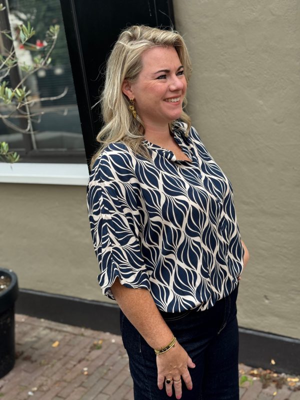Blouse Esmee navy - Afbeelding 4