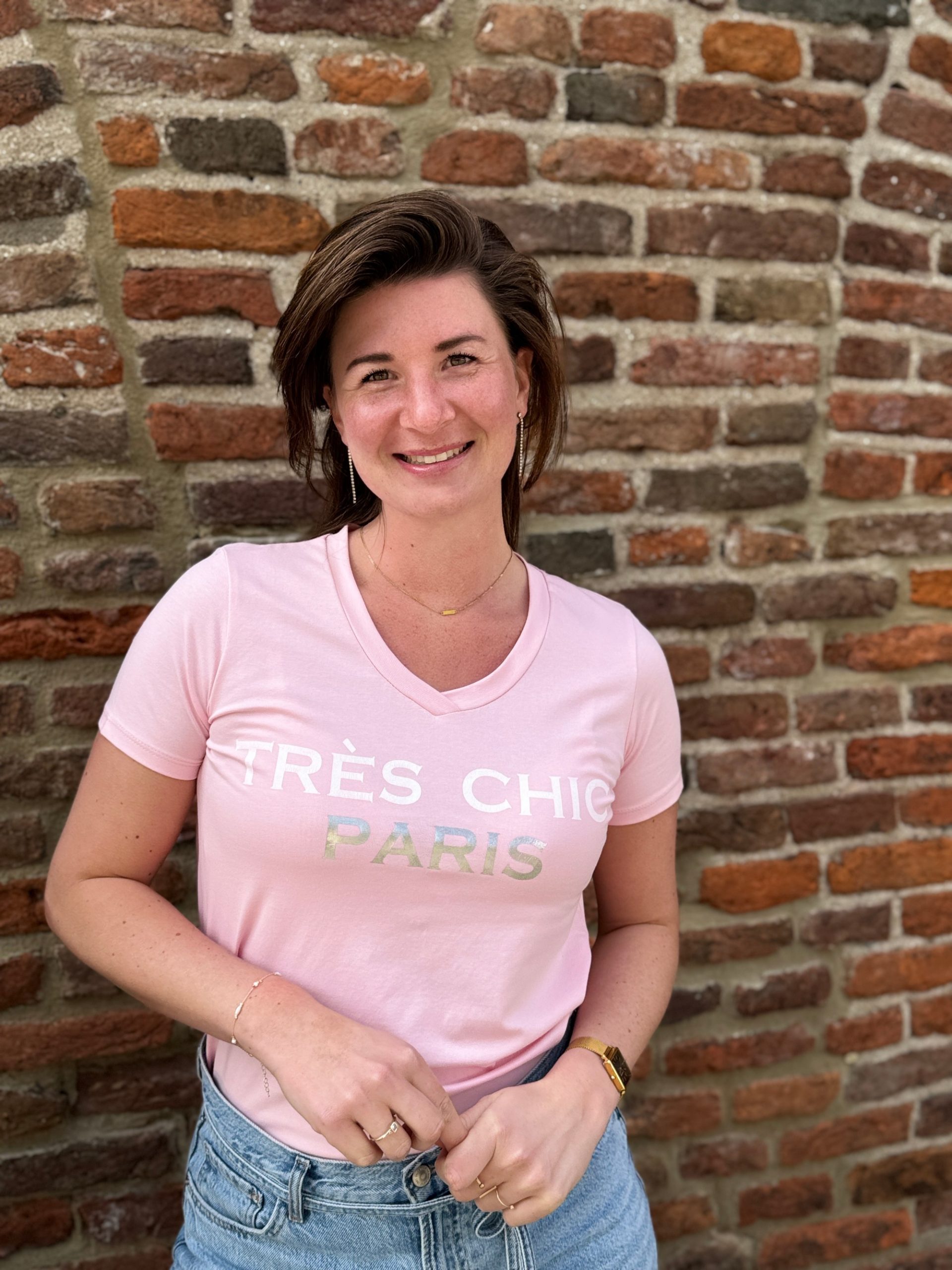 Shirtje Tres Chic roze