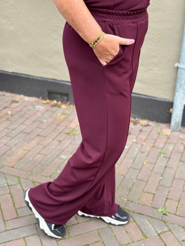 Broek Donna bordeaux