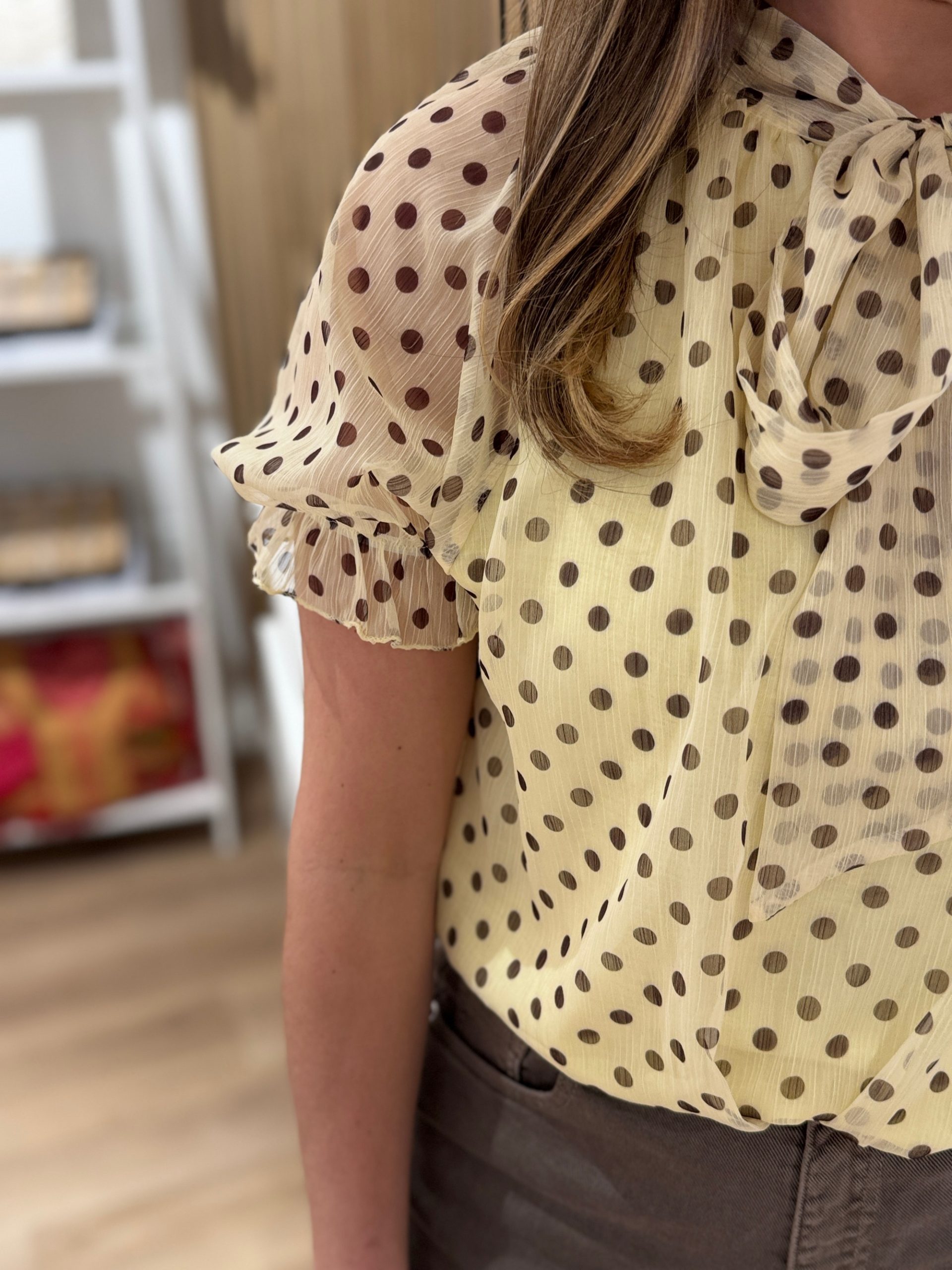 Blouse Jill geel - Afbeelding 4