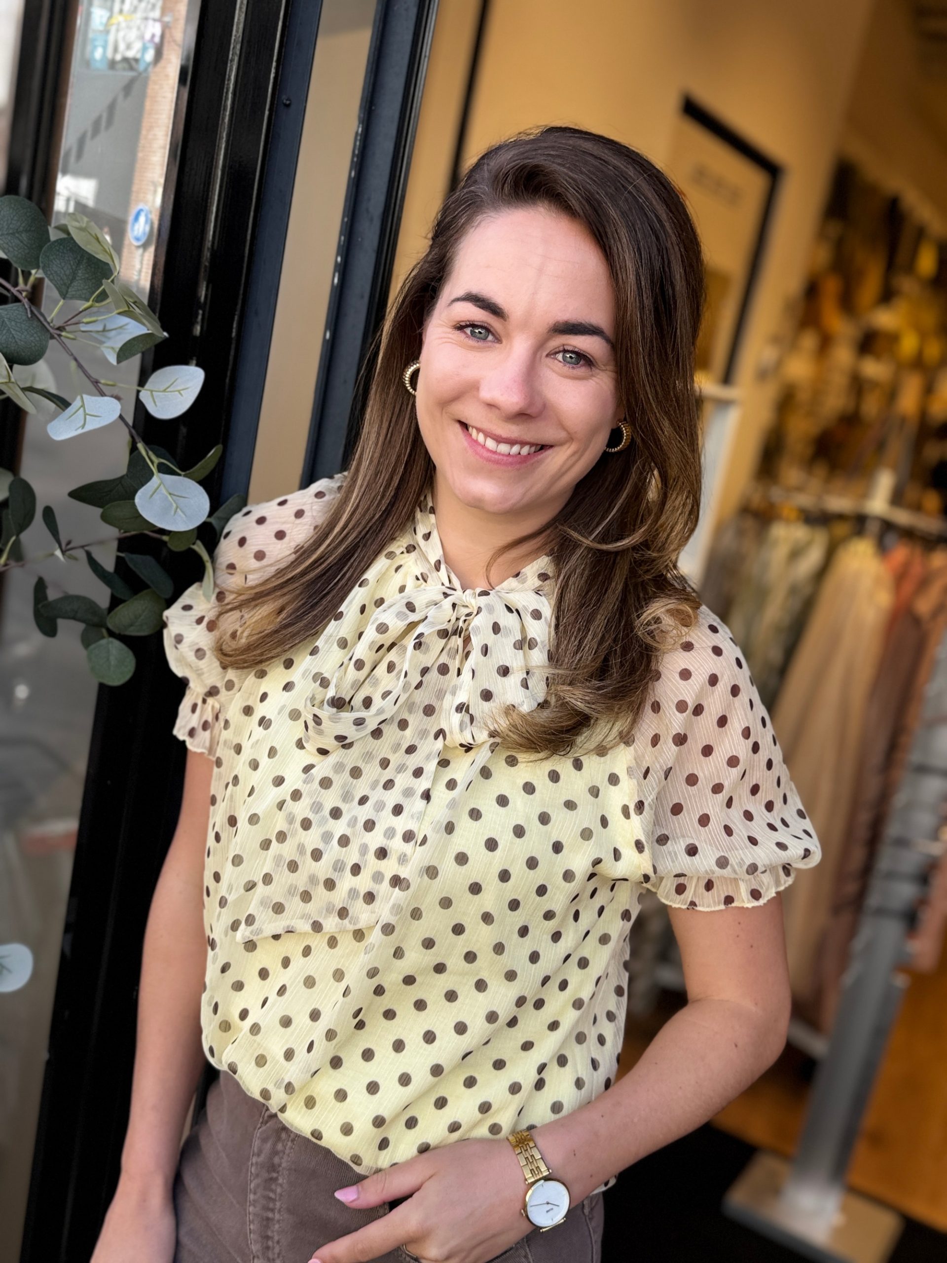 Blouse Jill geel - Afbeelding 3