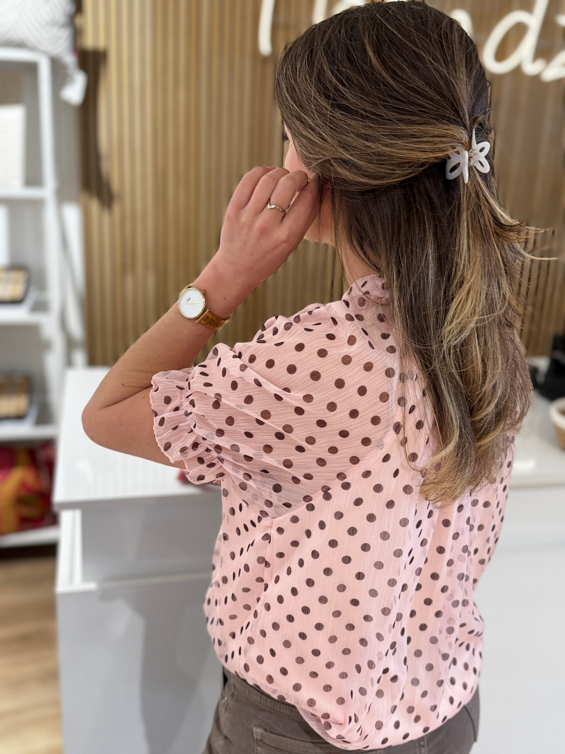 Blouse Jill roze - Afbeelding 3