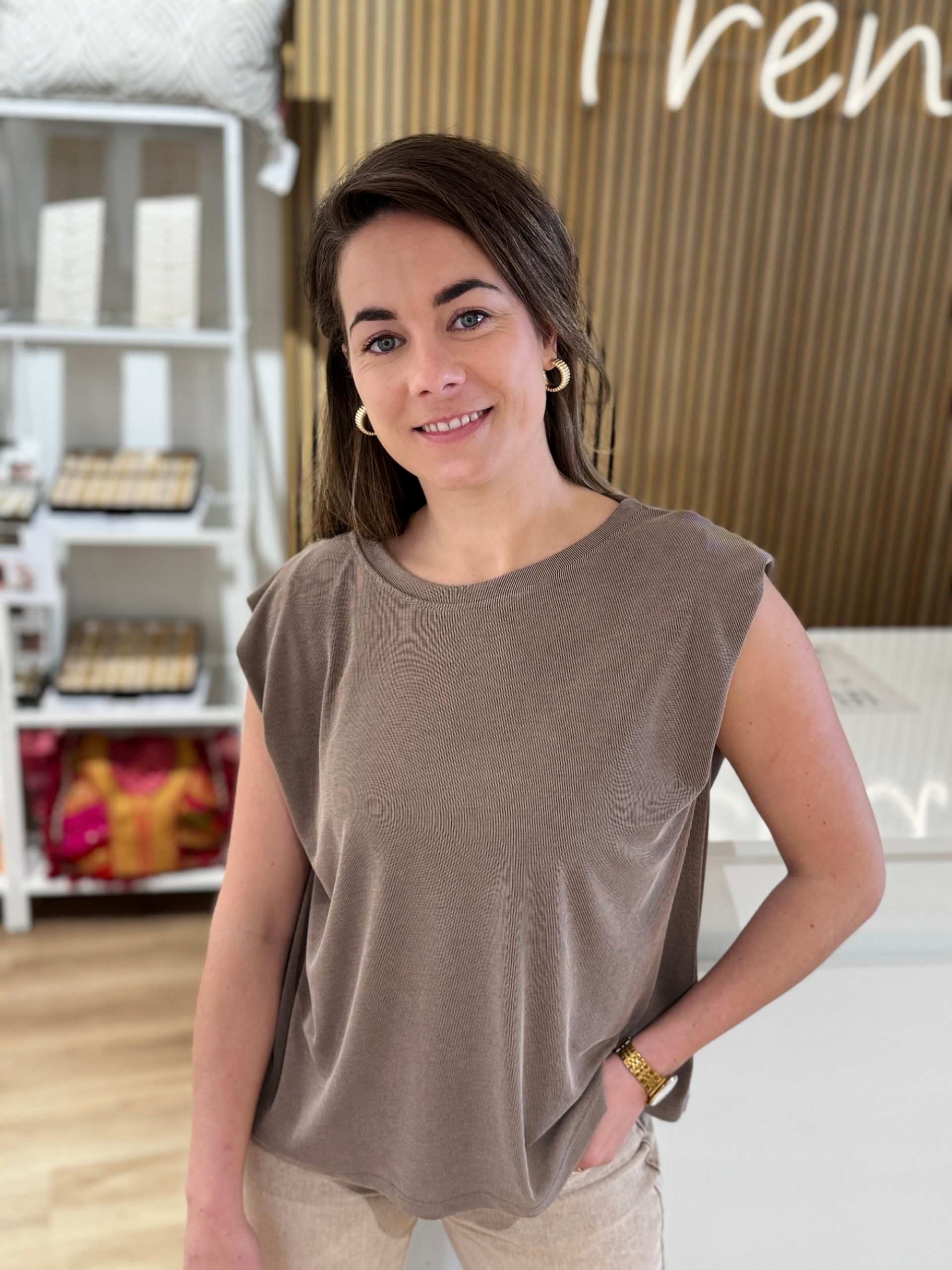 Topje Sam taupe - Afbeelding 9