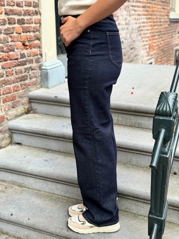 Wide jeans Tessa dark blue lengtemaat 32 - Afbeelding 11