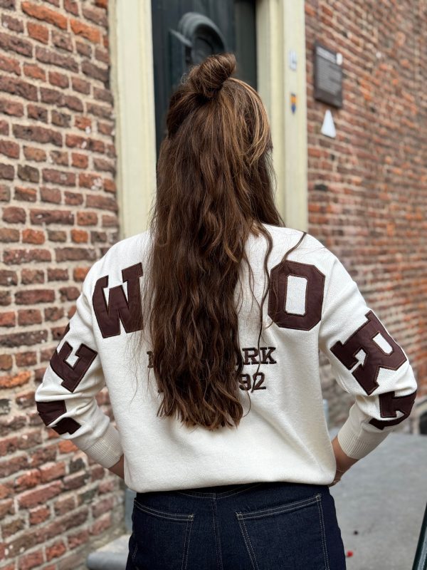Trui NY beige/choco - Afbeelding 4