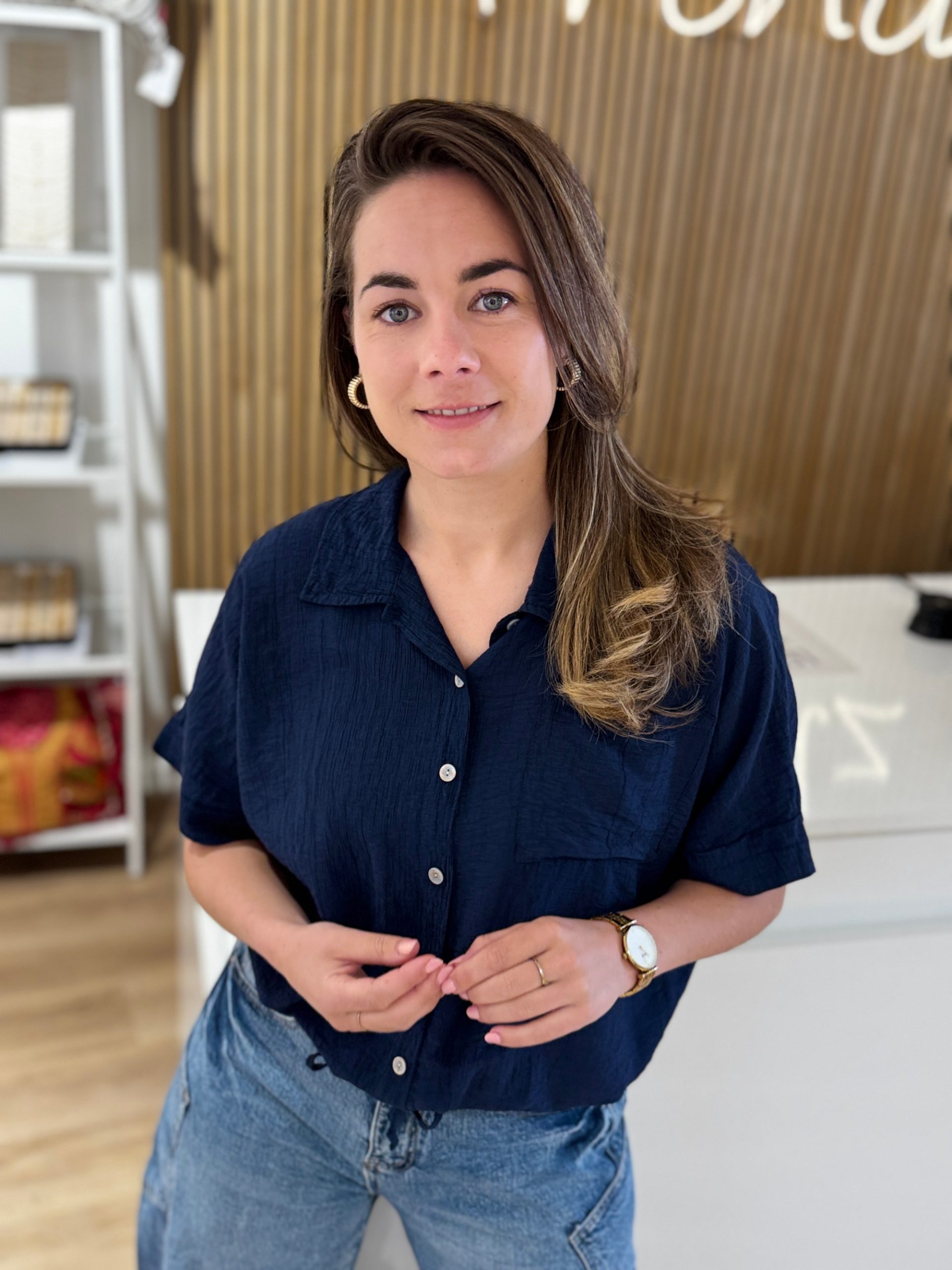 Blousetop Jolee navy - Afbeelding 2