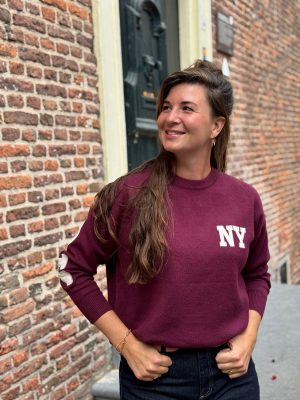 Trui NY bordeaux