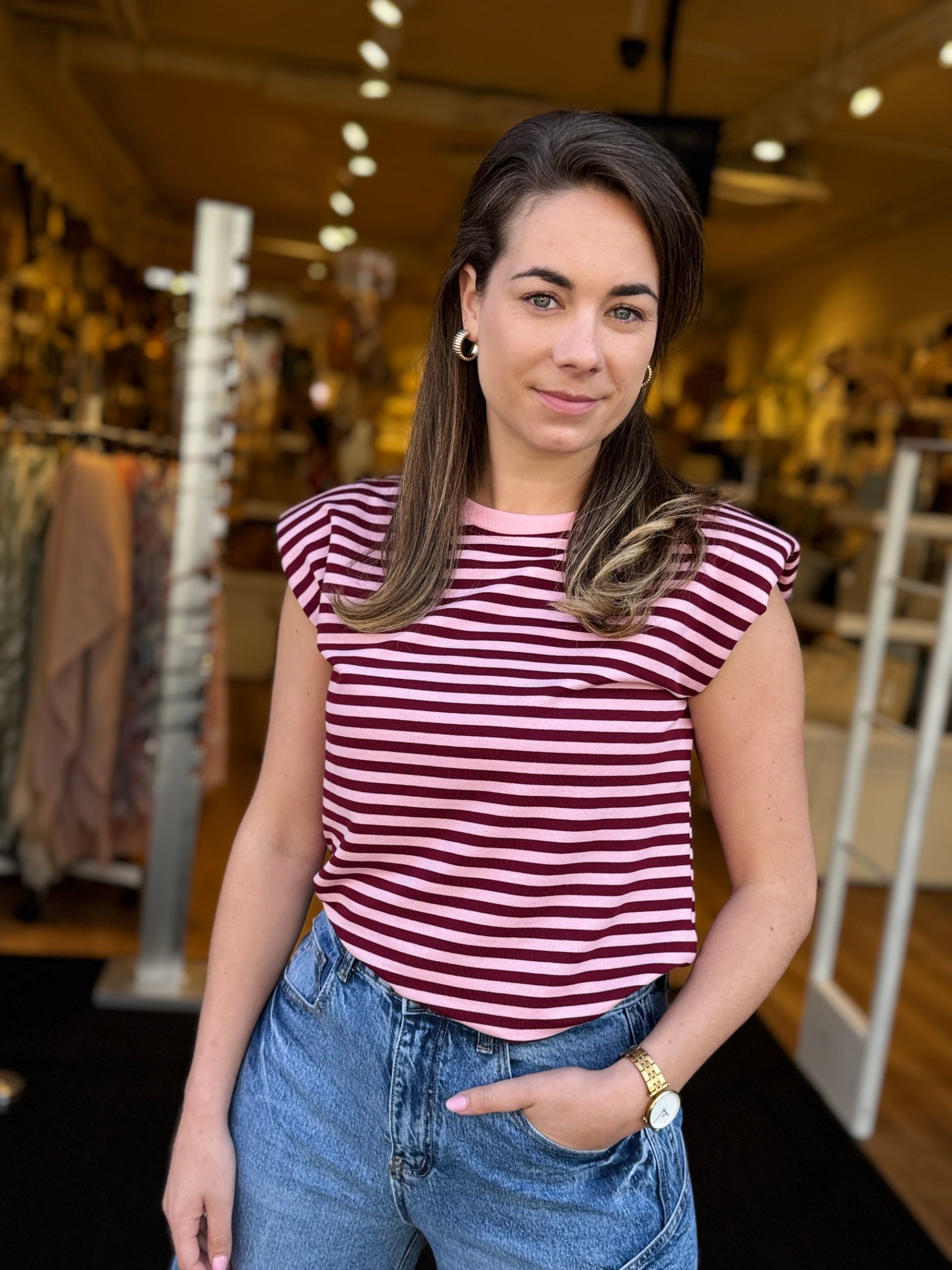 Top Fay roze/bordeaux - Afbeelding 5