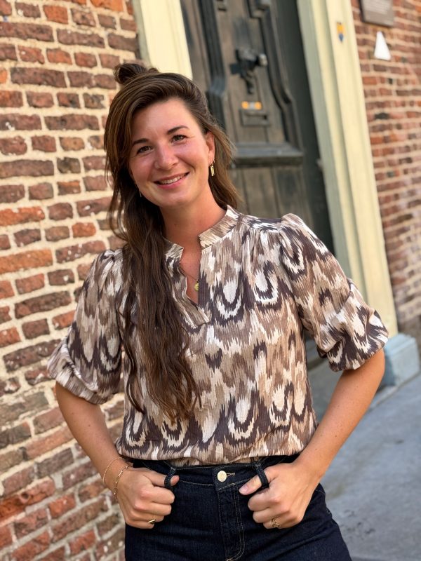 Blouse Lauren taupe - Afbeelding 7