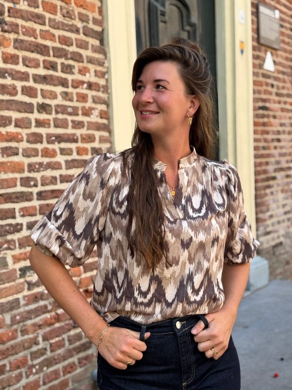 Blouse Lauren taupe