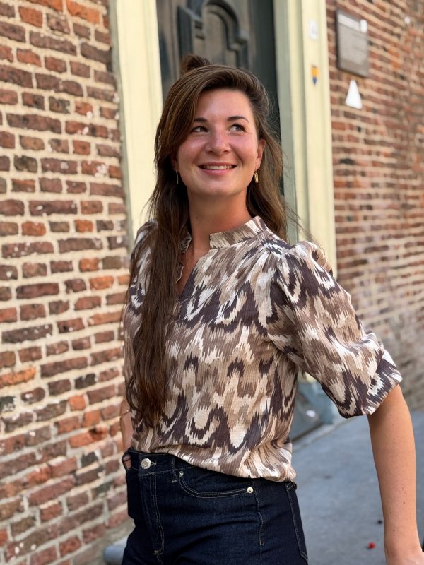 Blouse Lauren taupe - Afbeelding 3