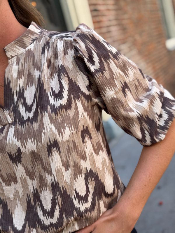 Blouse Lauren taupe - Afbeelding 4