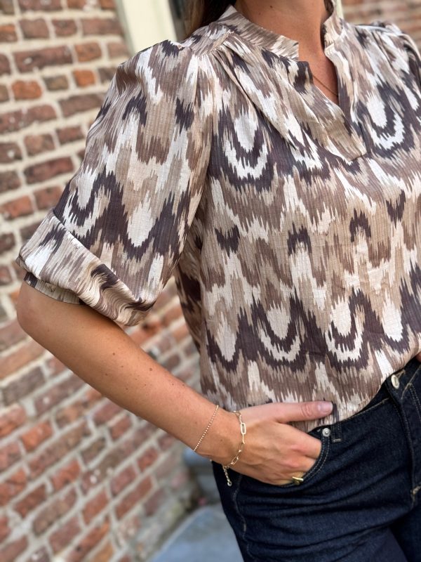Blouse Lauren taupe - Afbeelding 6