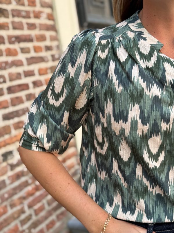 Blouse Lauren groen - Afbeelding 3