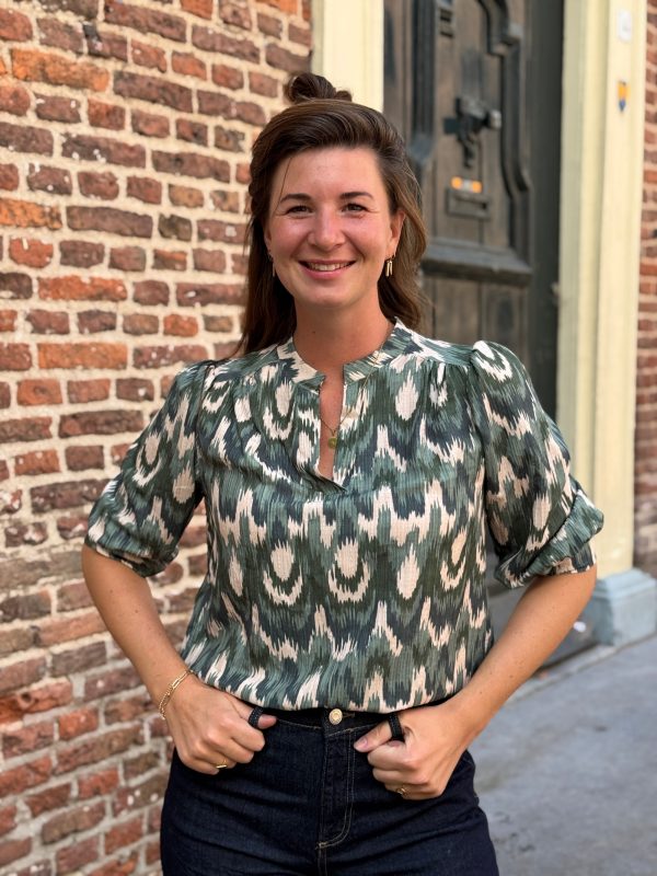 Blouse Lauren groen - Afbeelding 6
