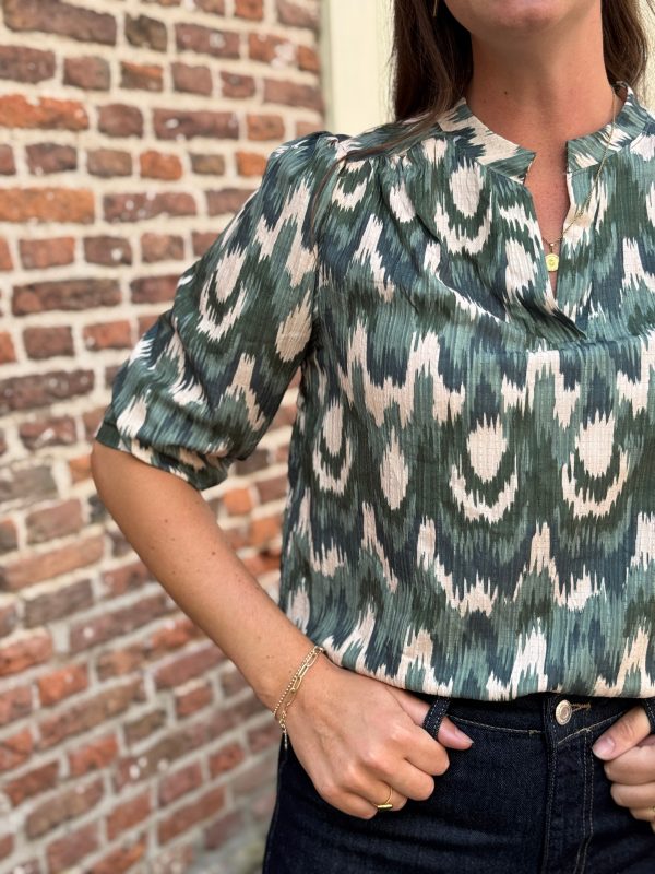 Blouse Lauren groen - Afbeelding 5