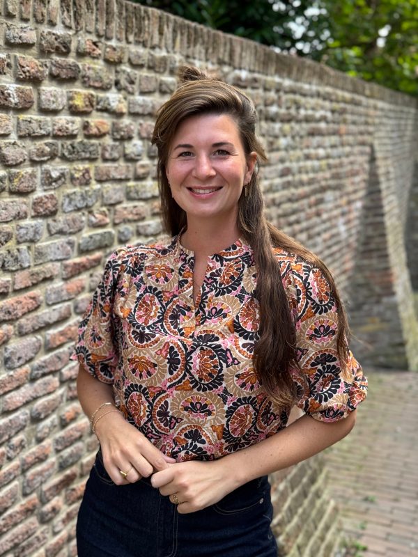 Blouse Dagmar brique - Afbeelding 3