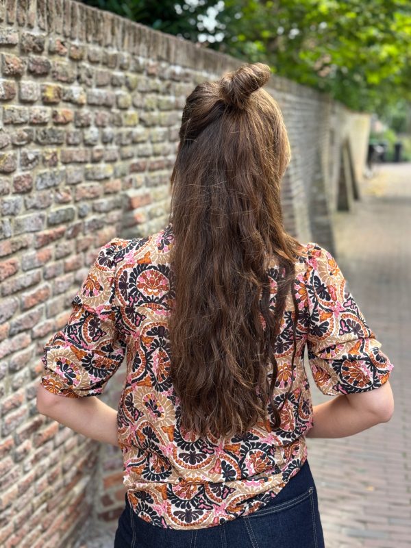 Blouse Dagmar brique - Afbeelding 6