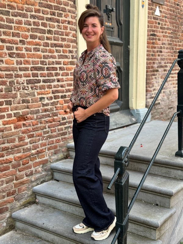 Blouse Dagmar taupe - Afbeelding 5