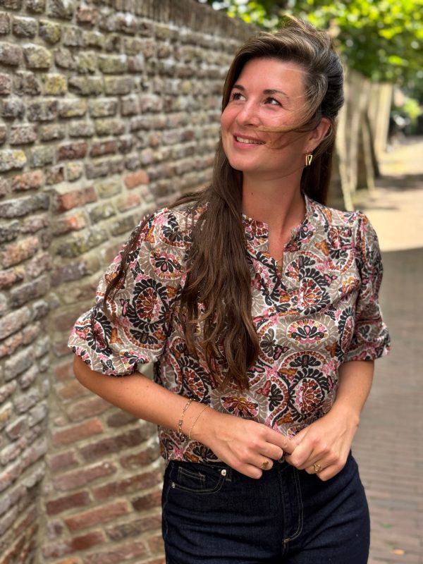 Blouse Dagmar taupe - Afbeelding 7