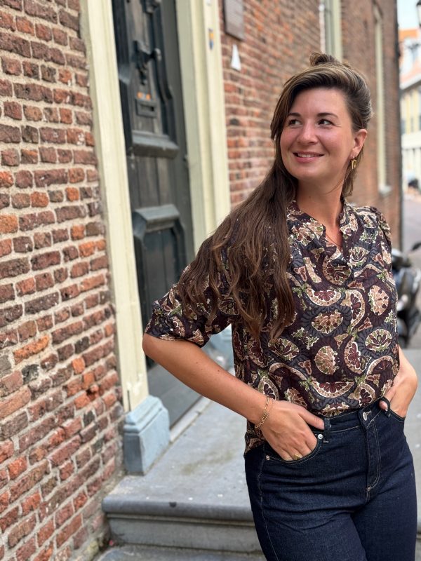 Blouse Dagmar zwart - Afbeelding 2
