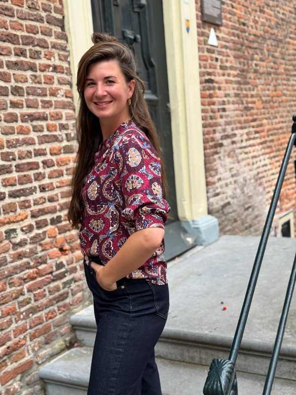Blouse Dagmar bordeaux - Afbeelding 6