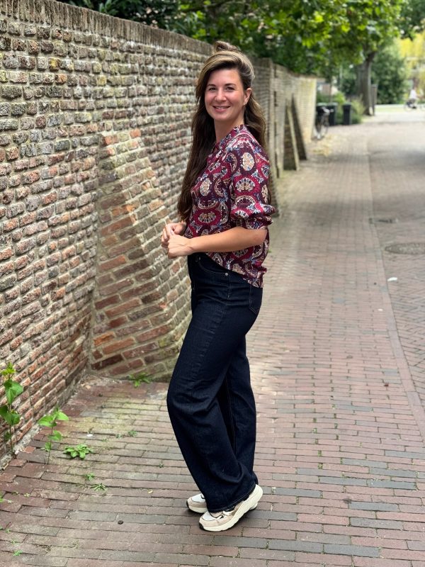 Blouse Dagmar bordeaux - Afbeelding 8