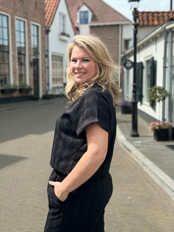 Shirtje Lydia zwart - Afbeelding 3