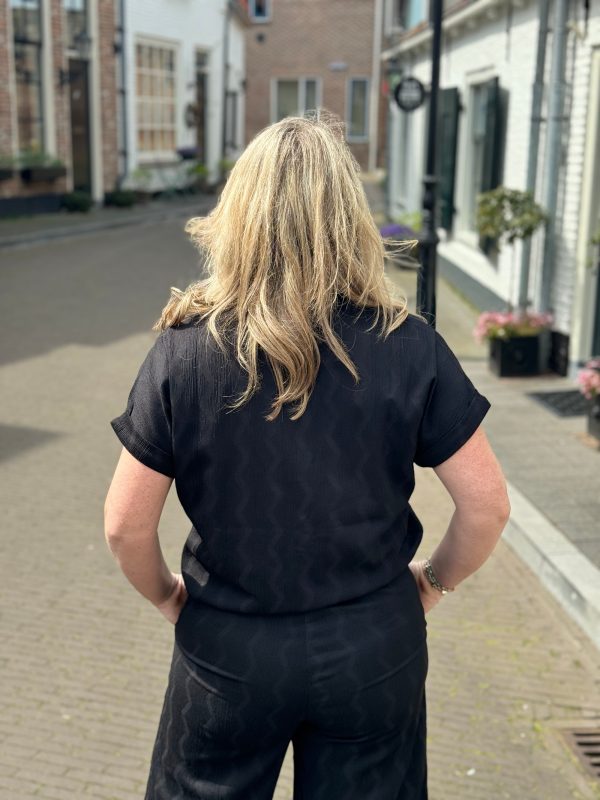 Shirtje Lydia zwart - Afbeelding 4